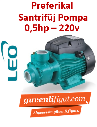 LEO APm37 0.5HP 220v Preferikal Sürtme Fanlı Santrifüj Pompa