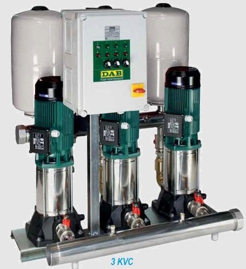 Dab 3KVC 55/80 T 3x2 Hp 380V Üç Pompalı Düşey Çok Kademeli Denge Tanksız Sessiz Paket Hidrofor
