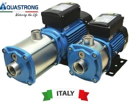 Aquastrong XHC 2-5/M      0.55kW 220V   Yatay Tip Kademeli Paslanmaz Çelik Gövdeli Pompa