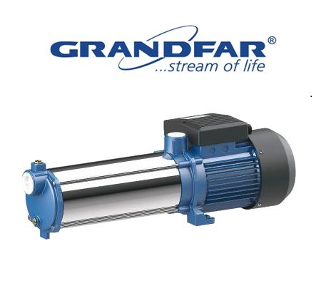 Grandfar 5CPm 100  1.5Hp 220V  Yatay Çok Kademeli Santrifüj Pompa