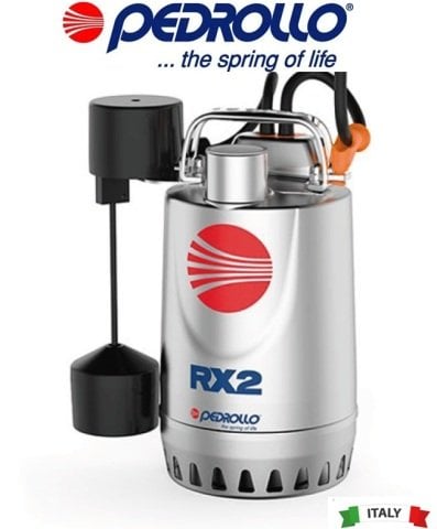 Pedrollo RXm 5 - GM 1.5Hp 220V Gizli Flatörlü Paslanmaz Drenaj Dalgıç Pompa