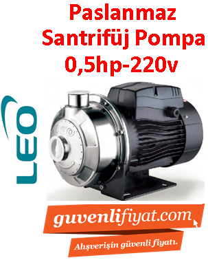 LEO AMSm70/0.55 0.5HP 220v Paslanma Çelik Santrifüj Pompa