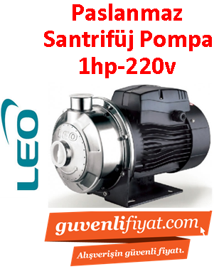 LEO AMSm70/0.75 1HP 220v Paslanmaz Çelik Santrifüj Pompa