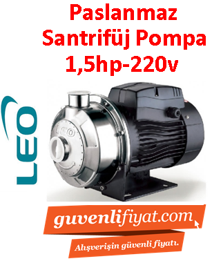 LEO AMSm120/1.1 1.5HP 220v Paslanmaz Çelik Santrifüj Pompa