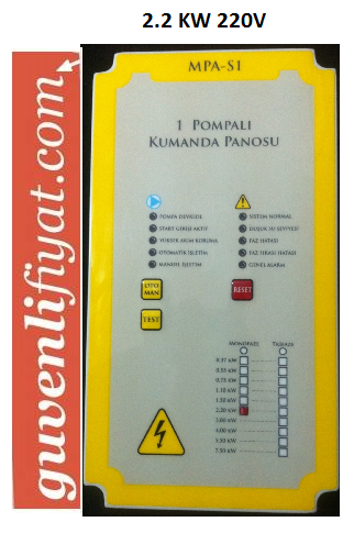 EMOTROL MPA-2,2-S1-M 2.2 KW 220V POMPA KONTROL PANO