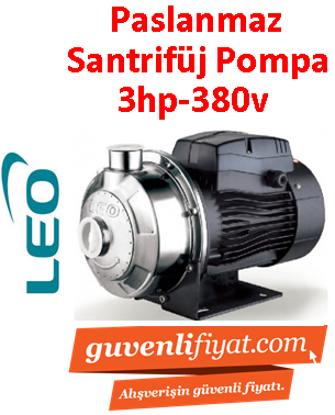 LEO AMS 210/2.2 3HP 380v Paslanmaz Çelik Santrifüj Pompa