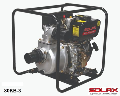 SOLAX 80KB-3   6,7 HP İPLİ DİZEL SU MOTORU (MOTOPOMP)