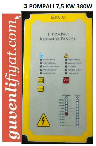 EMOTROL MPA-30/7,5-S1 7.5 KW 380W POMPA KONTROL PANO