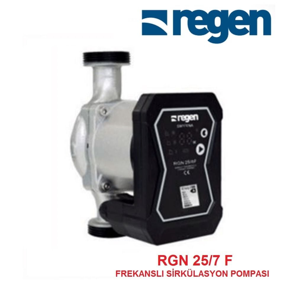 REGEN RGN 25/7 F  1½'' GİRİŞ-ÇIKIŞLI DİŞLİ TİP FREKANS KONVERTÖRLÜ SİRKÜLASYON POMPASI