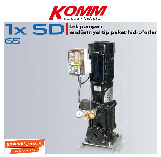 STAR 1 SD 65-2 60.HP 380V DİK MİLLİ TEK POMPALI ENDÜSTRİYEL TİP HİDROFOR