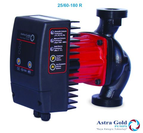 Astra Gold 25/60-180 R  Frekans Kontrollü Sabit Mıknatıslı Dişli Tip Sirkülasyon Pompası (1½'' Bağlantı Çapı)