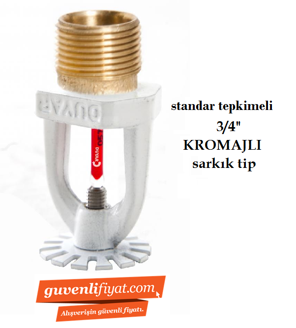 STANDART TEPKİMELİ 68 C 3/4'' KROMAJLI PENDENT (SARKIK) SPRİNK