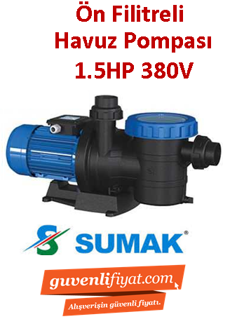 SUMAK SMHT150 1.5Hp 380v Ön Filitreli Havuz Pompası