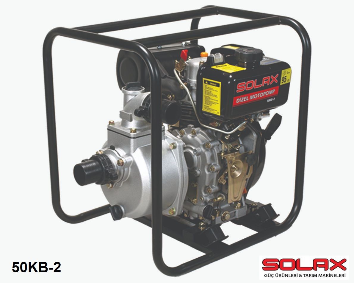 SOLAX 50KB-2  4,7 HP  2'' İPLİ DİZEL SU MOTORU (MOTOPOMP)