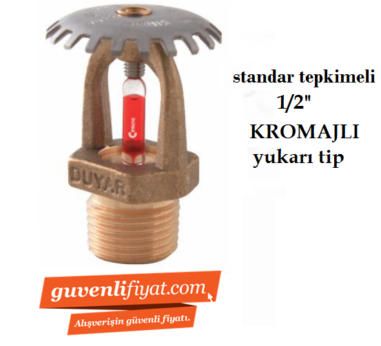 STANDART TEPKİMELİ 68 C 1/2'' KROMAJLI UPRİGHT YUKARI SPRİNK