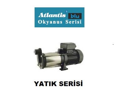 ATLANTİS YATIK 7-6T -2 HP-380V-  YATIK MİLLİ ÇOK KADEMELİ NORİL FANLI SANTRİFÜJ POMPA (GİRİŞ-ÇIKIŞ: 1'')