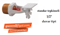 STANDART TEPKİMELİ 68 C 1/2'' BEYAZ SİDEWALL DUVAR SPRİNK