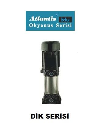 ATLANTİS DİK 7-6T -2 HP-380V-  DİK MİLLİ ÇOK KADEMELİ NORİL FANLI SANTRİFÜJ POMPA (GİRİŞ-ÇIKIŞ: 1¼'')