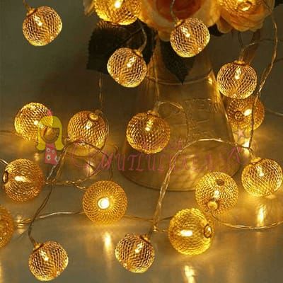 Yuvarlak Şekilli Metal Pilli Led Işık (Gün Işığı)