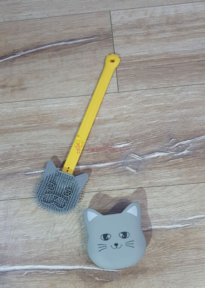 Kedi Modelli Ithal Silikon Tuvalet Fırçası