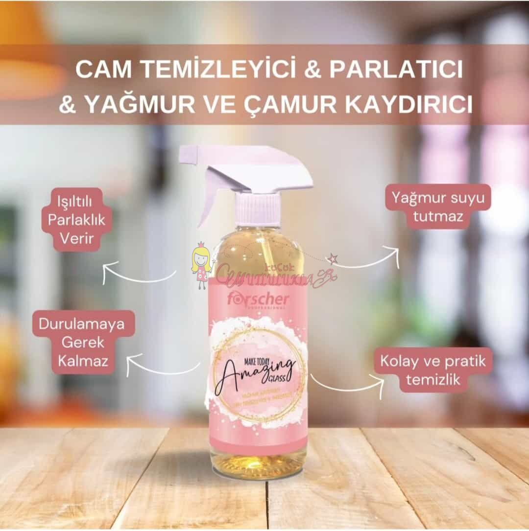 Make Today Amazing Glass Cam Temizleyici & Parlatıcı & Yağmur ve Çamur Kaydırıcı