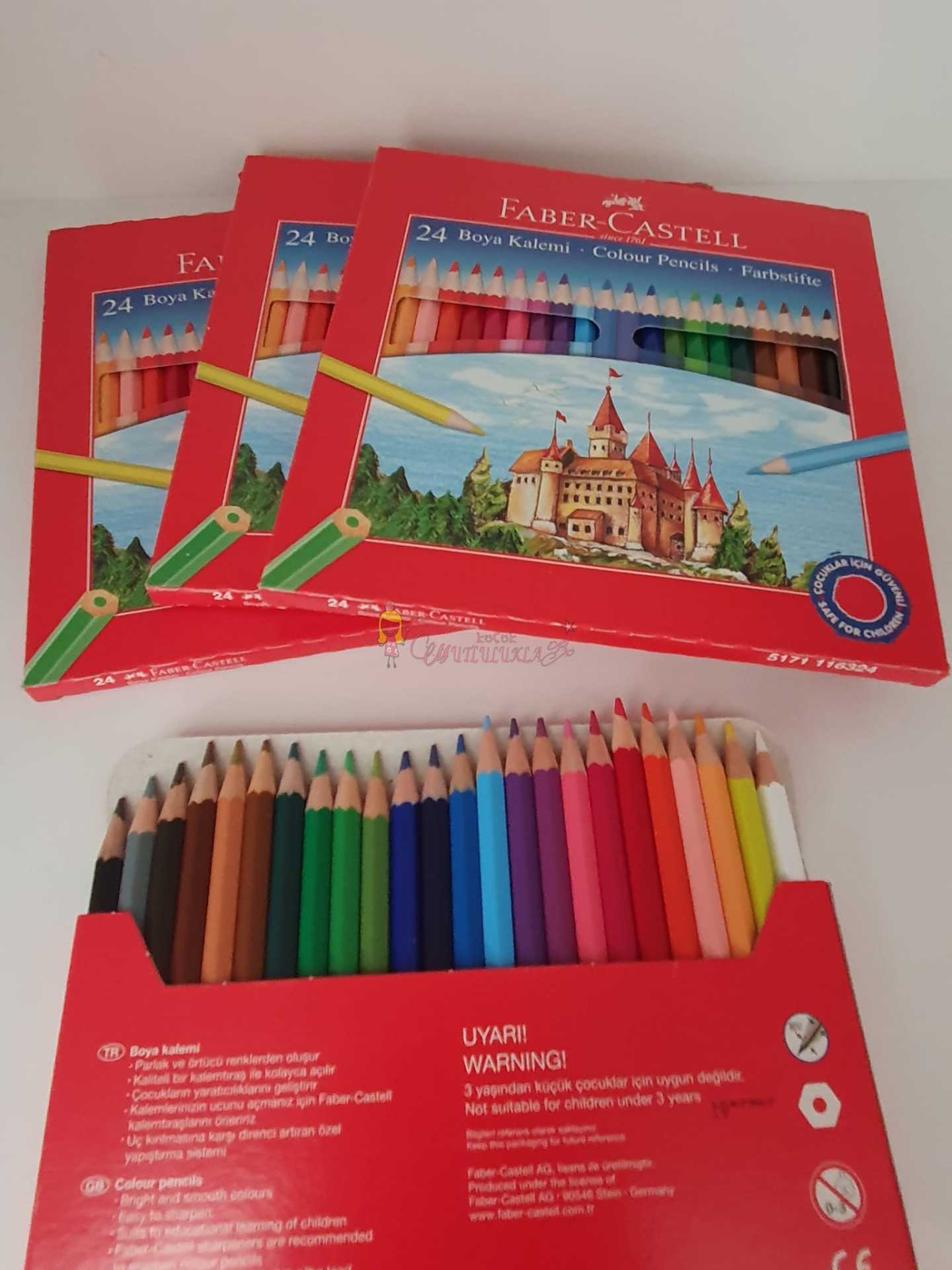 Faber Castell Kuru Boya Uzun 24'Lü