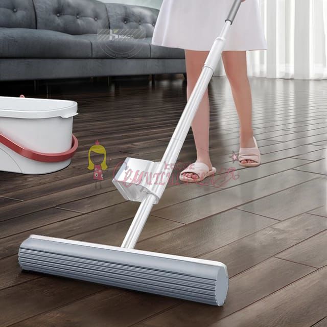 Süngerli Kendinden Sıkmalı Mop 360° dönebilen