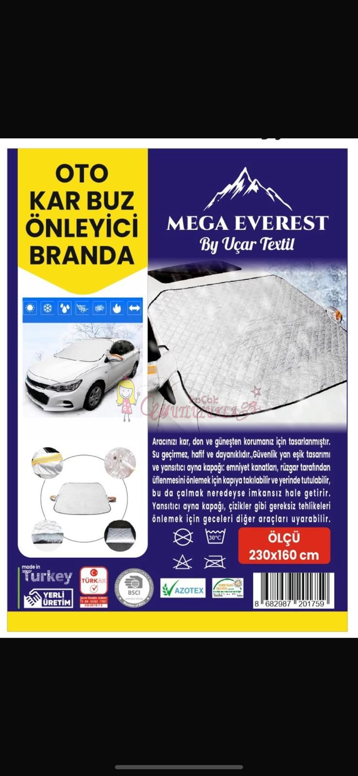 Oto Ön Cam Brandası Araç Camı Buzlanma Önleyici Ve Koruyucu Branda Cam Üst
