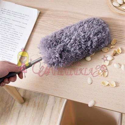 Teleskopik Saplı Mikrofiber Toz Püskülü Fırça