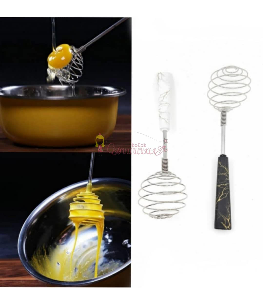 MERMER DESEN YAYLI YUMURTA ÇIRPICI