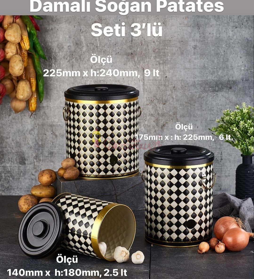 DAMALI DOGAN PATATES 3LÜ SET VİP