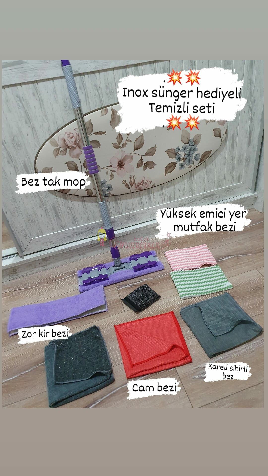 Bez Tak Mop Temizlik Seti