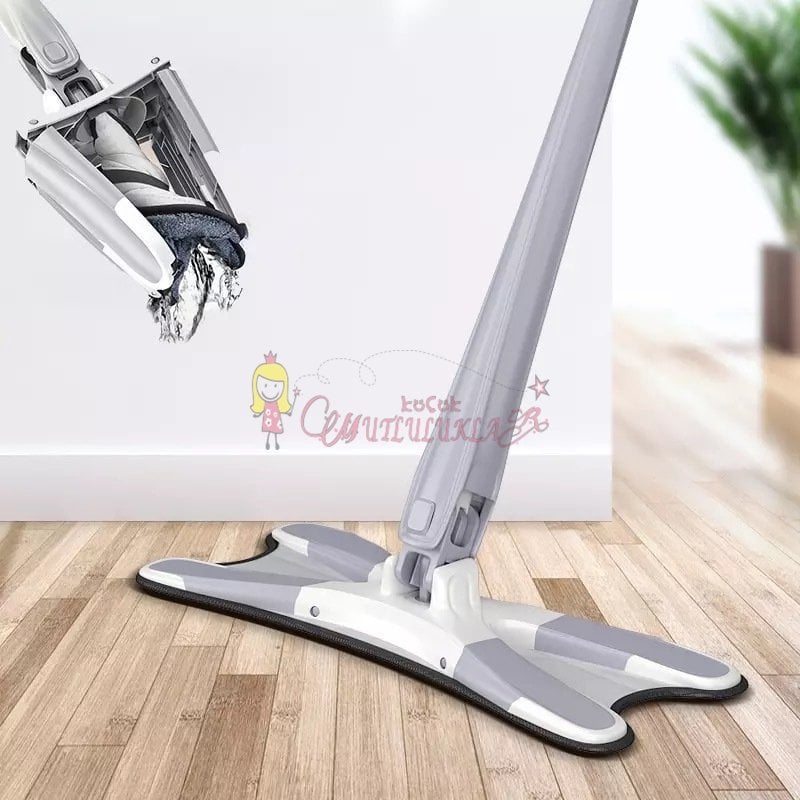 Kendinden Sıkmalı 360 Derece Dönebilen X Mop