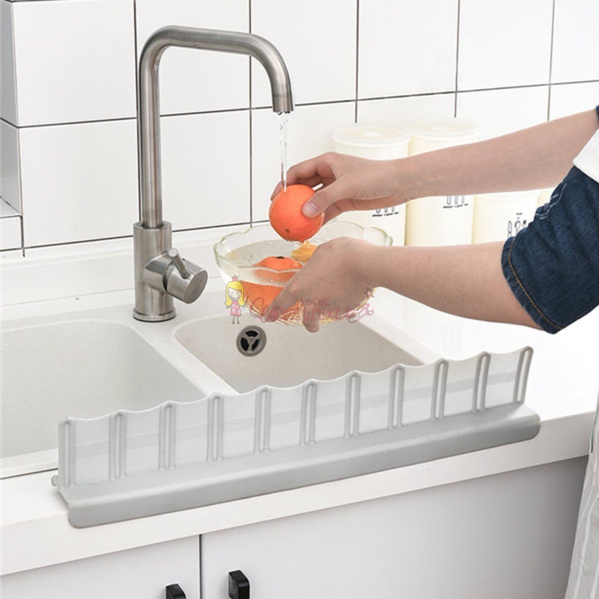 Mutfak Banyo Duş Bariyeri Lavabo Kenar Tutucu