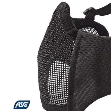 ASG Airsoft Maske Kulak Ağız Korumalı Siyah