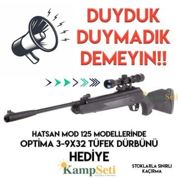 Hatsan Mod 125 3-9X32 Dürbün Hediyeli Havalı Tüfek