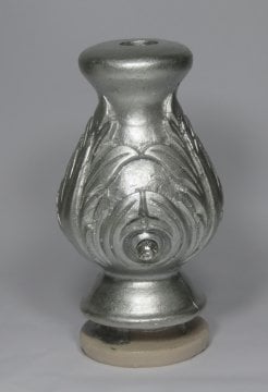perde aksesuarı polyester taşlı büyük gümüş barok - 6581