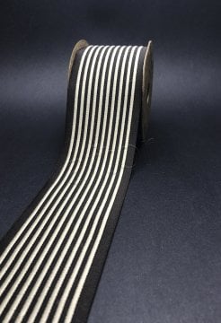 bordür kurdela şerit jakarlı bordür (3.5 mt top) kumaş bordür 70175 V10 Kahve zemin-Açık vizon