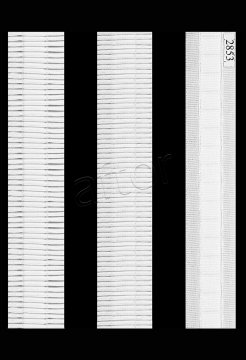 perde ekstraforu öz-iş 2853 tekli pile perde büzgü şeridi (29 mm) 100 mt lik top