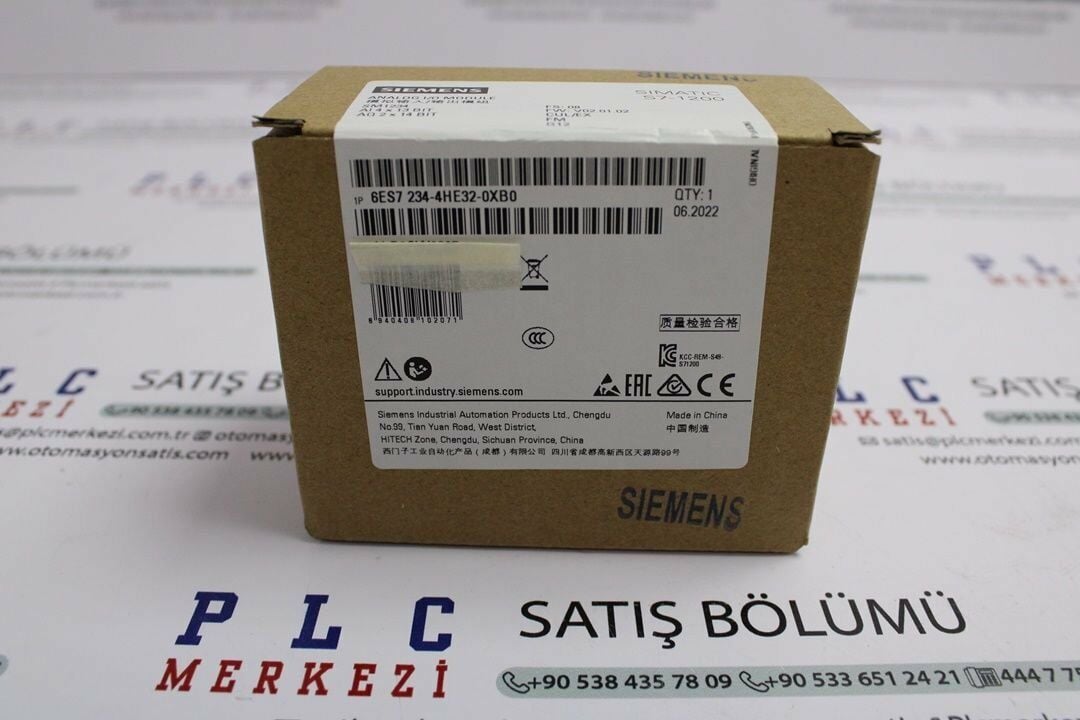 6ES7234-4HE32-0XB0, 6ES7 234-4HE32-0XB0 SIMATIC S7-1200, ANALOG I/O SM 1234, 4 AI/2 AO,  ÜRT.GARANTİSİ