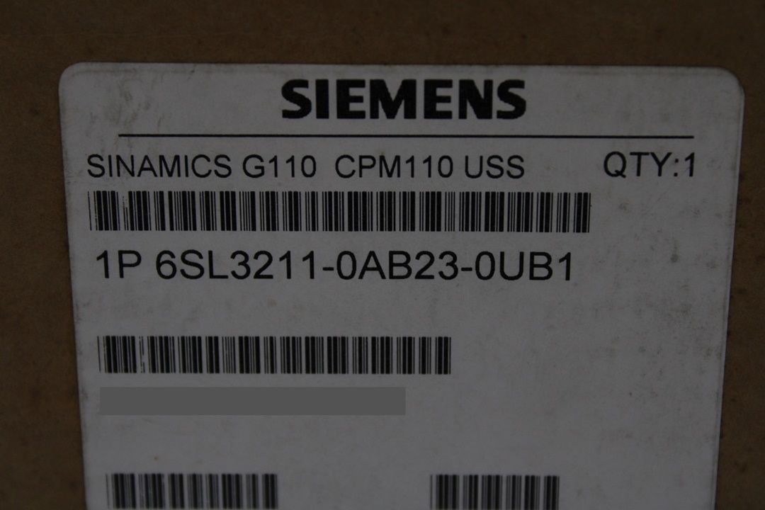 6SL3211-0AB23-0UB1 SIEMENS SINAMICS G110-CPM110 3.0 Kw AC DRIVE YENİ KUTU AÇIK