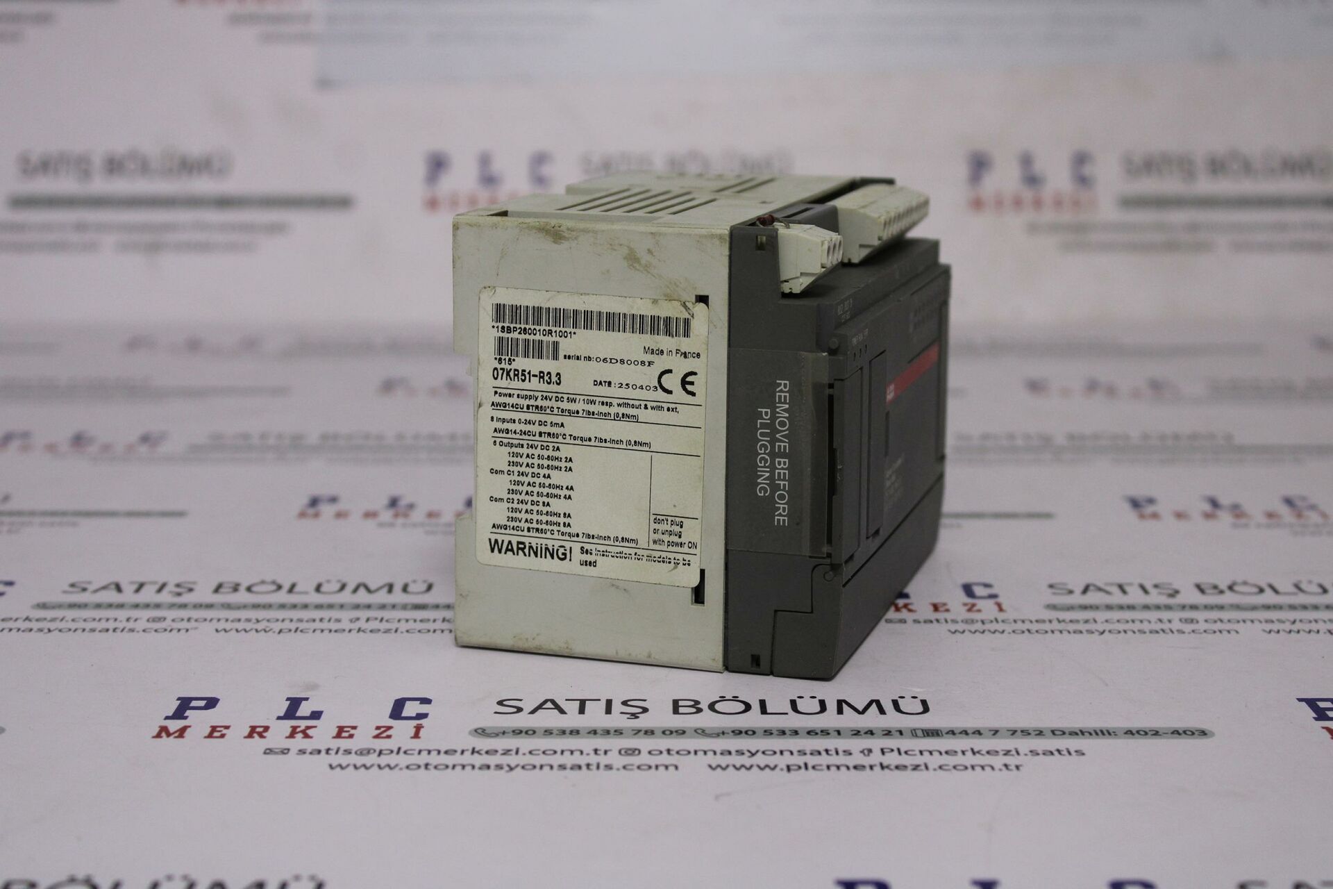 1SBP260010R1001 07KR51 AC31 PLC 8DI/6DO-RELAY 24VD