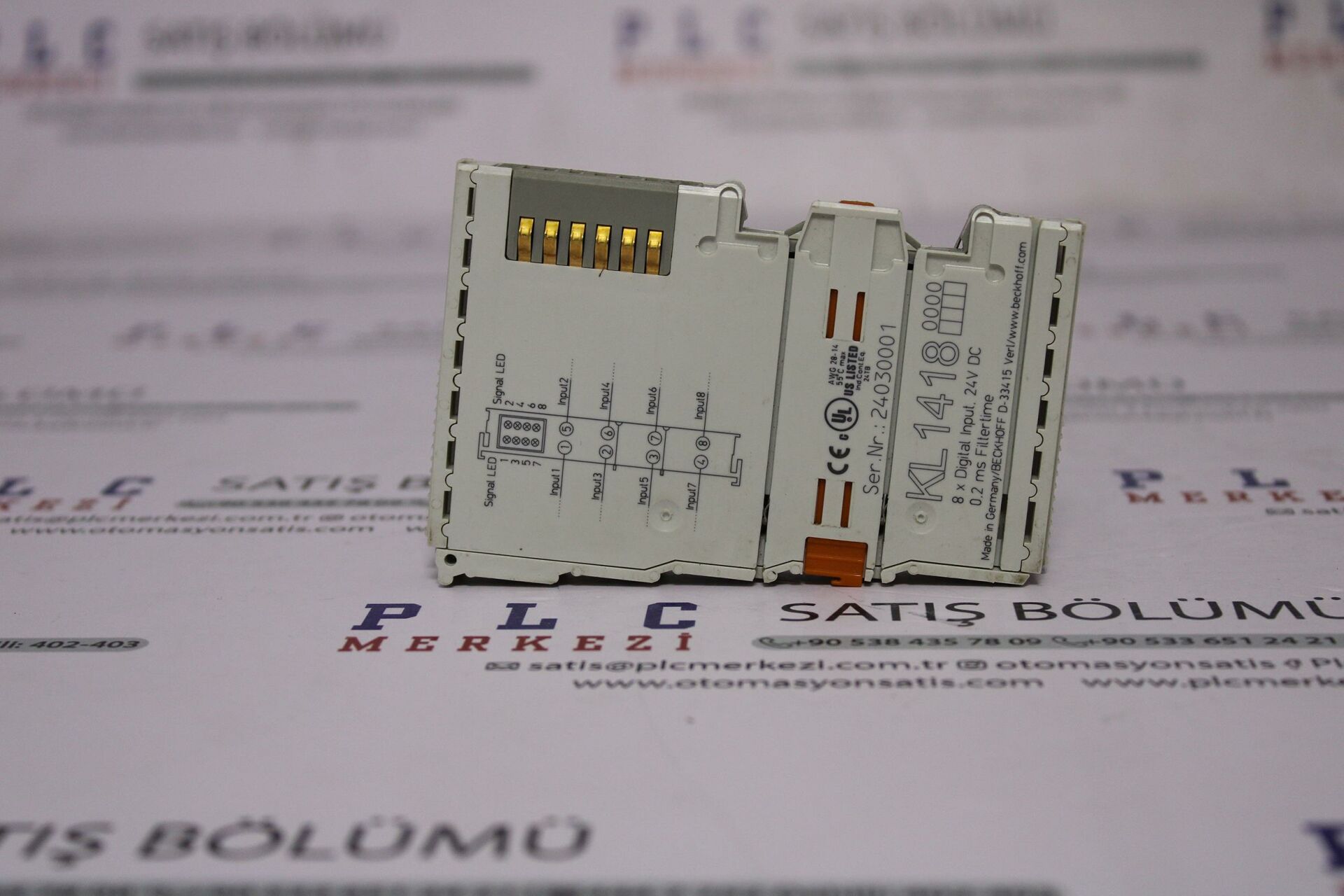 KL1418 8-channel digital input, 24 V DC, 0.2 ms