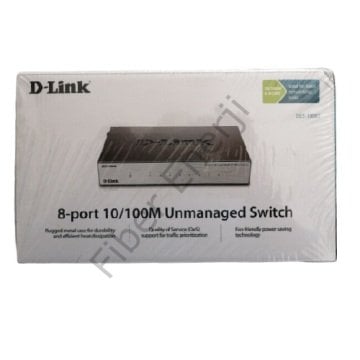 D-Link DES-1008D 8 Port 10/100Mbps Yönetilemez Metal Kasa Switch