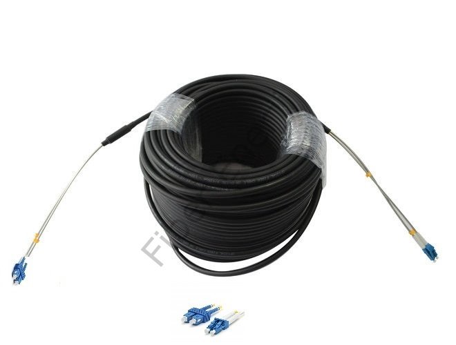 Breakout Zırhlı SC-LC SM Fiber Optik Patch Cord Kablo 60MT