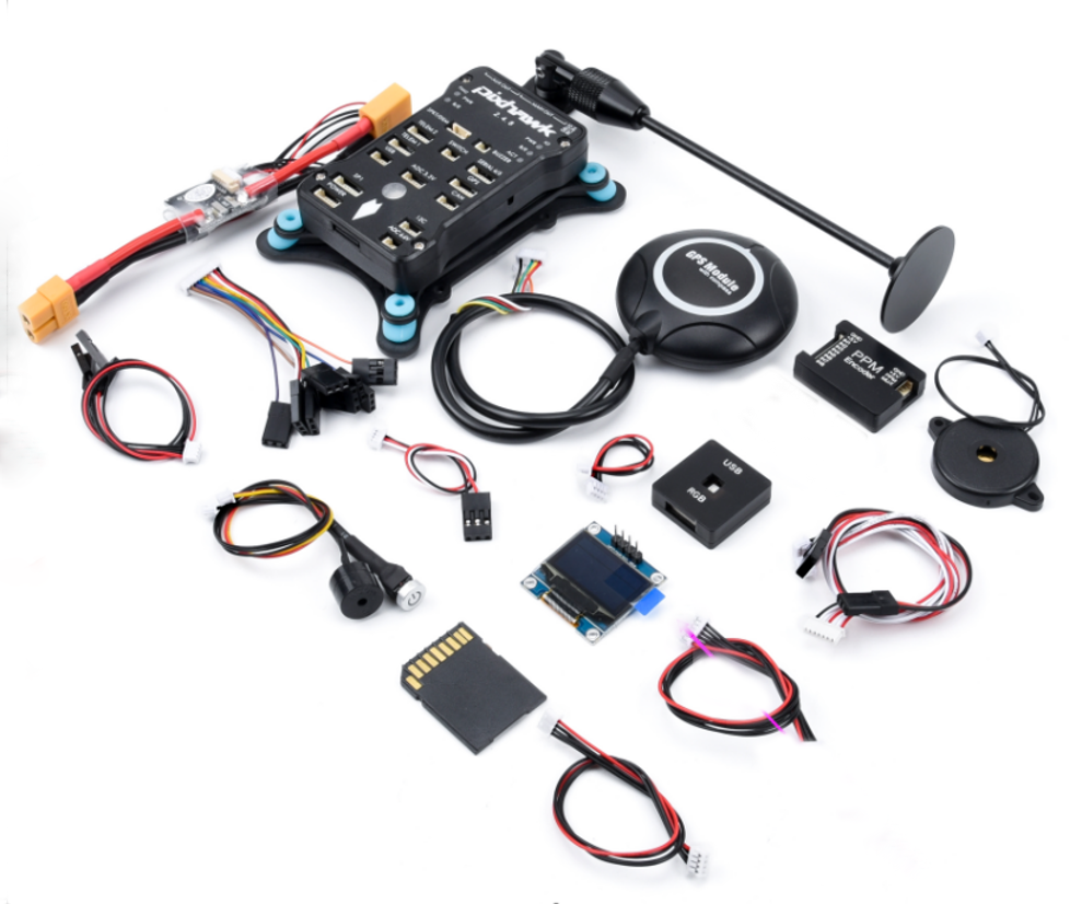 Pixhawk 2.4.8 FC+Buzzer+ Safety Switch+I2C+SD Card+Neo-M8N GPS+GPS Holder+Power Module+PPM+RGB+Shock Absorber Board +DF13 4/5/6 Pin Cable