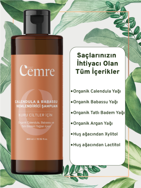 Calendula  Doğal Bitkisel Özlü Şampuan 400 ML