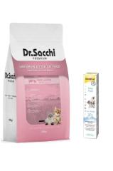 Dr Sacchi Kitten Sığır Kuzu az Tahıl Yavru Kedi Mama 1,5 Kg + Gimcat 50 gr Kitten paste