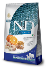 N&D Ocean Düşük Tahıllı Balık-Portakallı Yetişkin Köpek Maması 2.5Kg