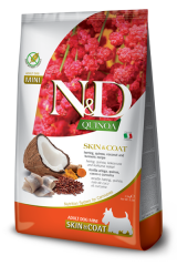 N&D Quinoa Skin&Coat Ringa Balıklı Kinoalı Hindistan Cevizli Küçük Irk Yetişkin Köpek Maması 2,5kg